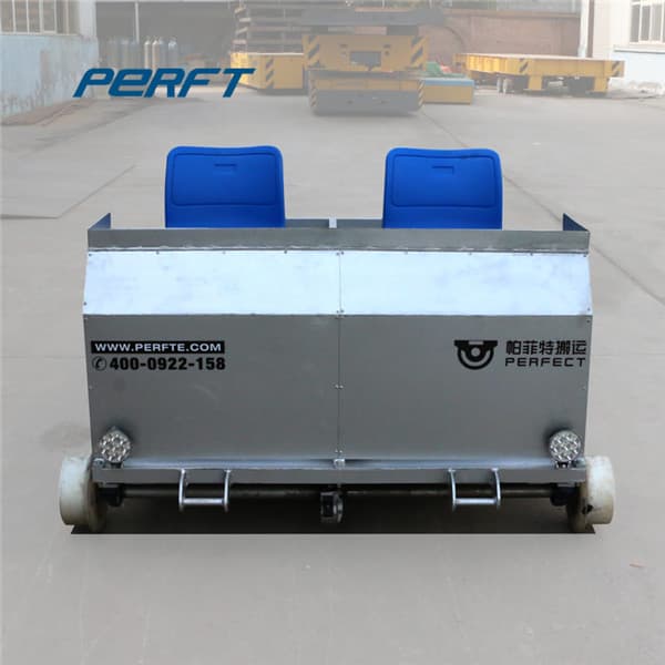 Hot Metal Ladle Electric Flat Cart For Foundry Industry